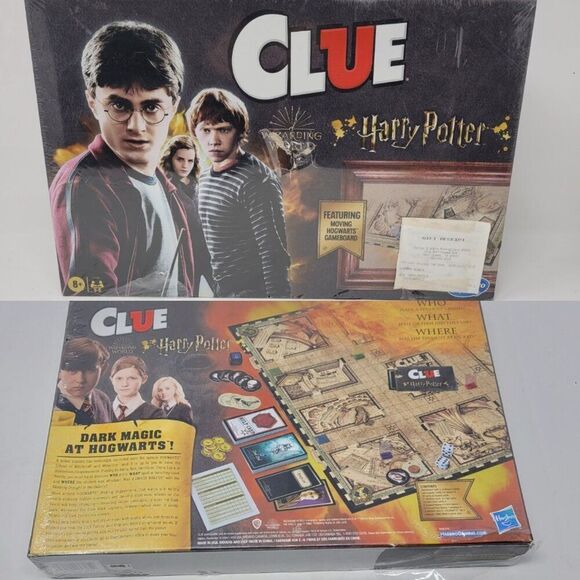 Clue Mystery Game Harry Potter Moving Hogwarts Gameboard  Hasbro New Sealed READ - Picture 1 of 12